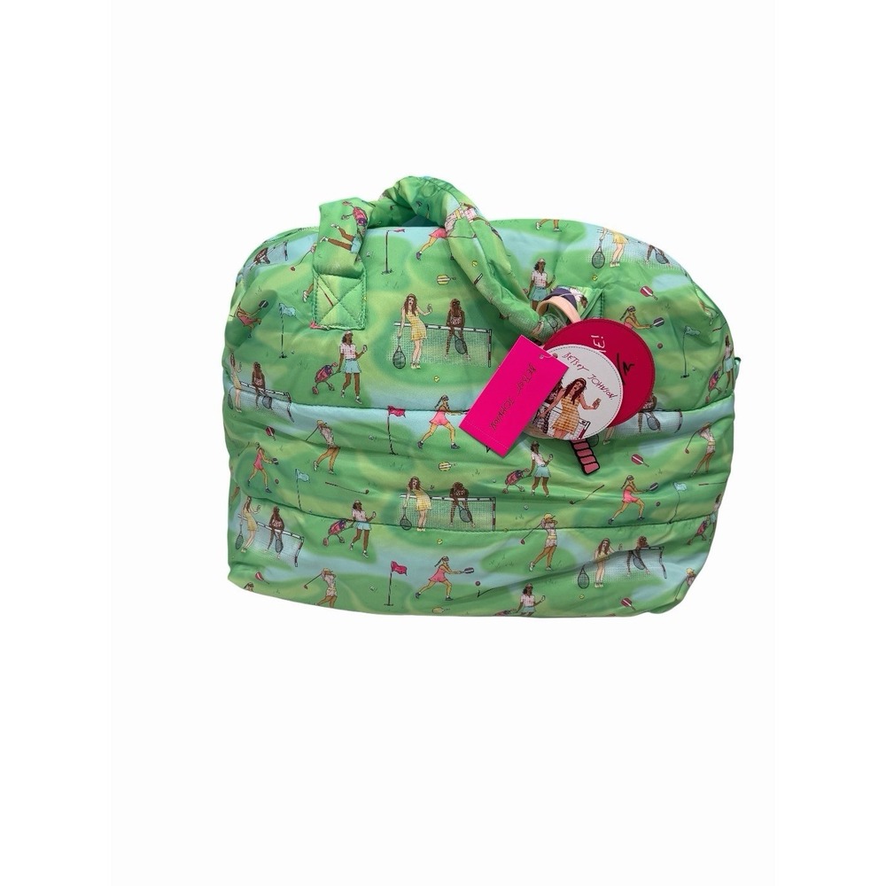 BETSY JOHNSON Weekender Over Night Bag Sport Golf Tennis Pickball Green NWT